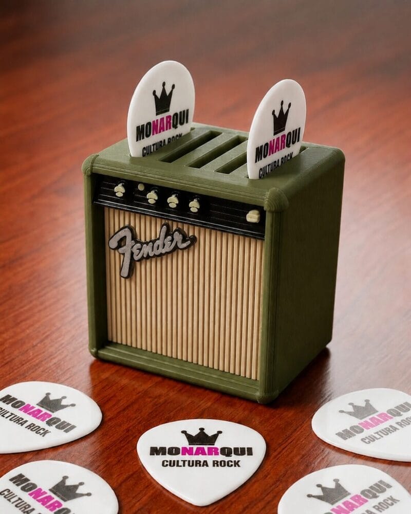 Porta Puas Mini Amplificador Fender Vintage Verde