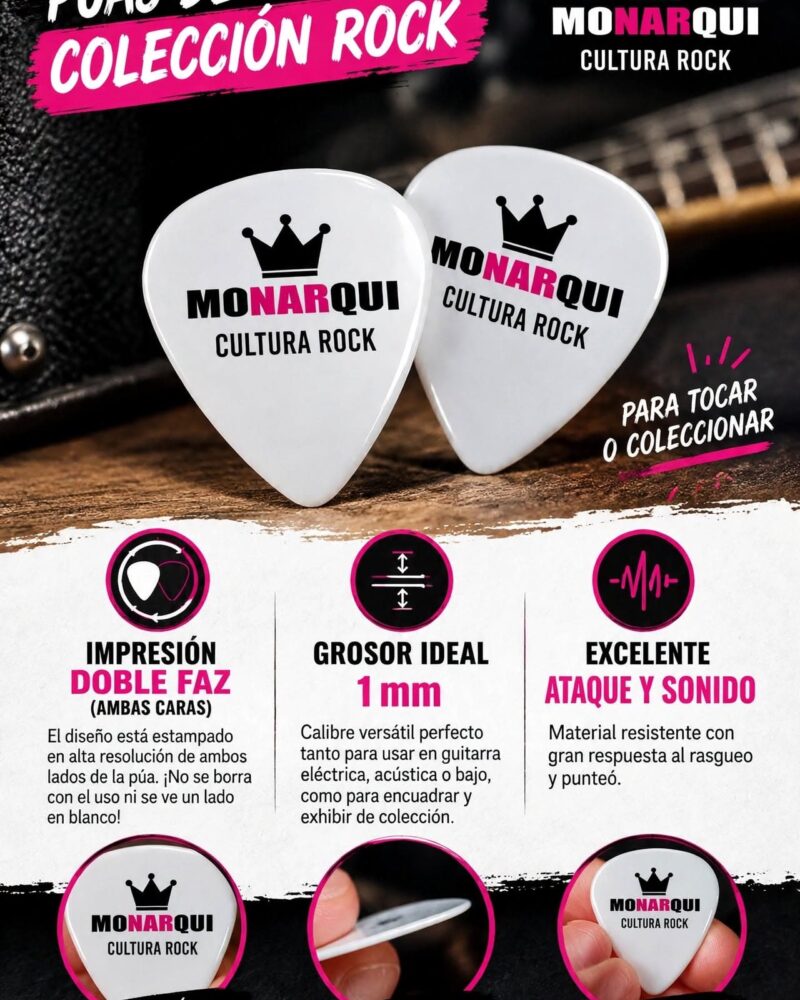 PUAS DE GUITARRA COLECCION ROCK MONARQUI