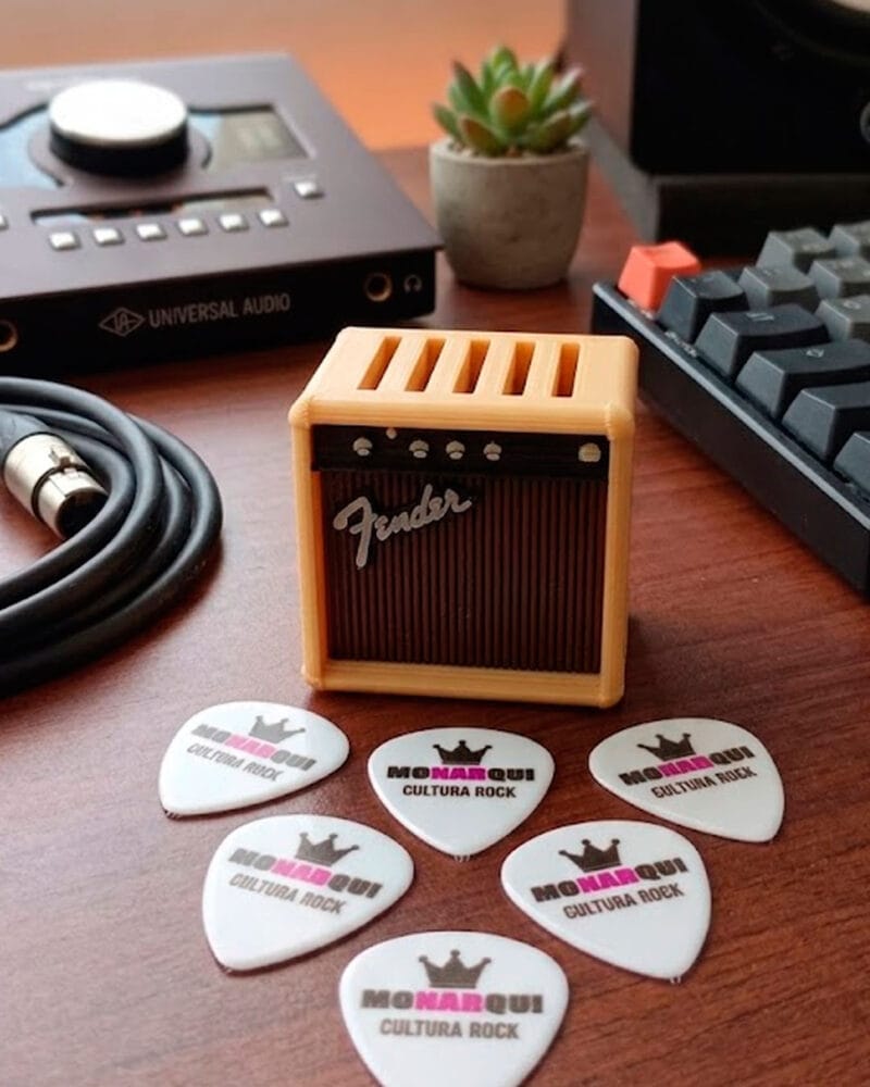 Porta Puas Mini Amplificador Fender Vintage Beige