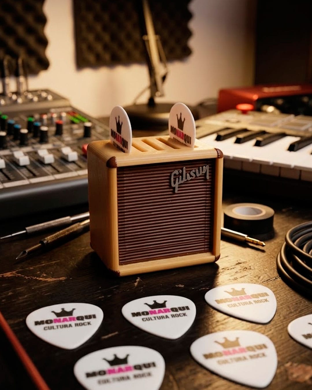 Porta Puas Mini Amplificador Gibson