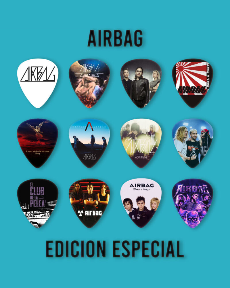 Púas Colección AIRBAG. Pack 12 Uniddes