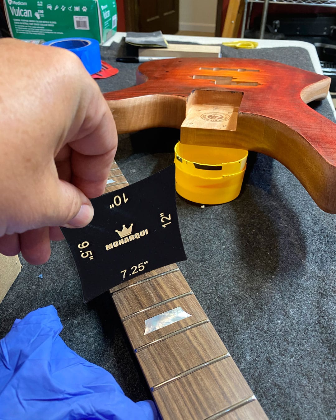 Medidor Calibre De Radios. Guitarra Bajo Lutheria