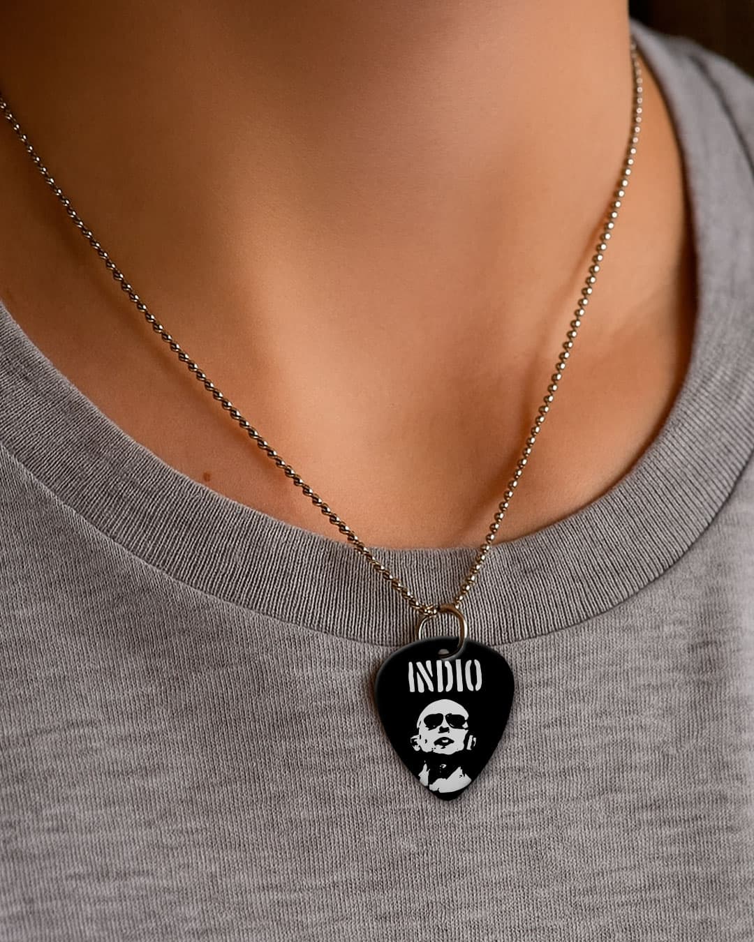 Collar Dije Púa Indio Solari V2+ Llavero porta pua
