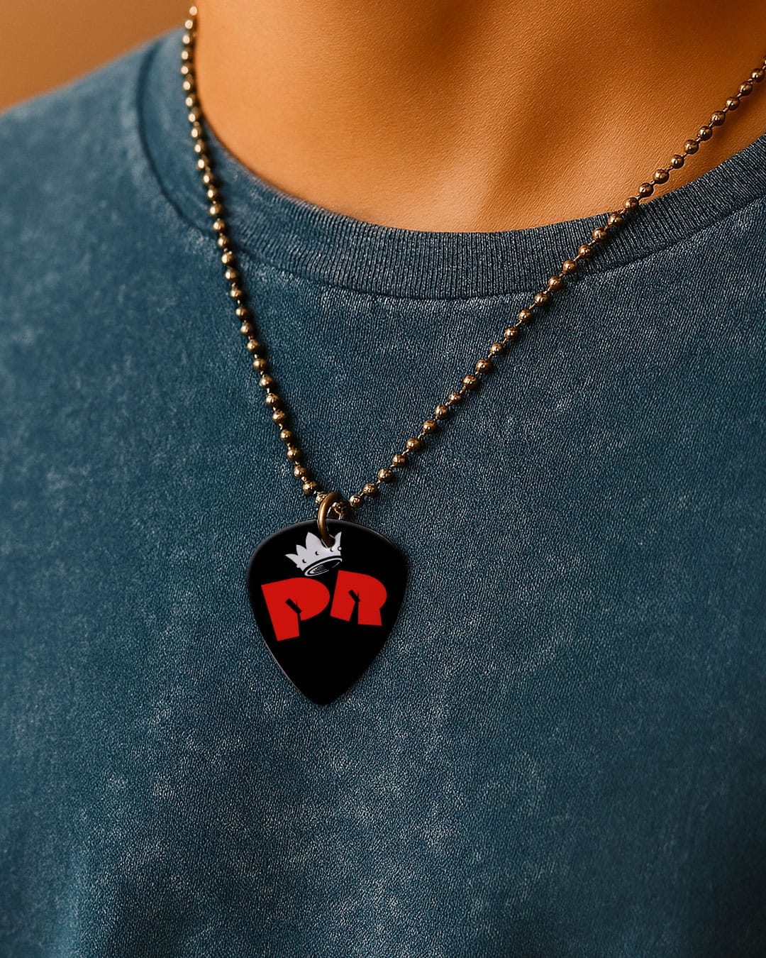 Collar Dije Púa Los Redondos + Llavero porta pua