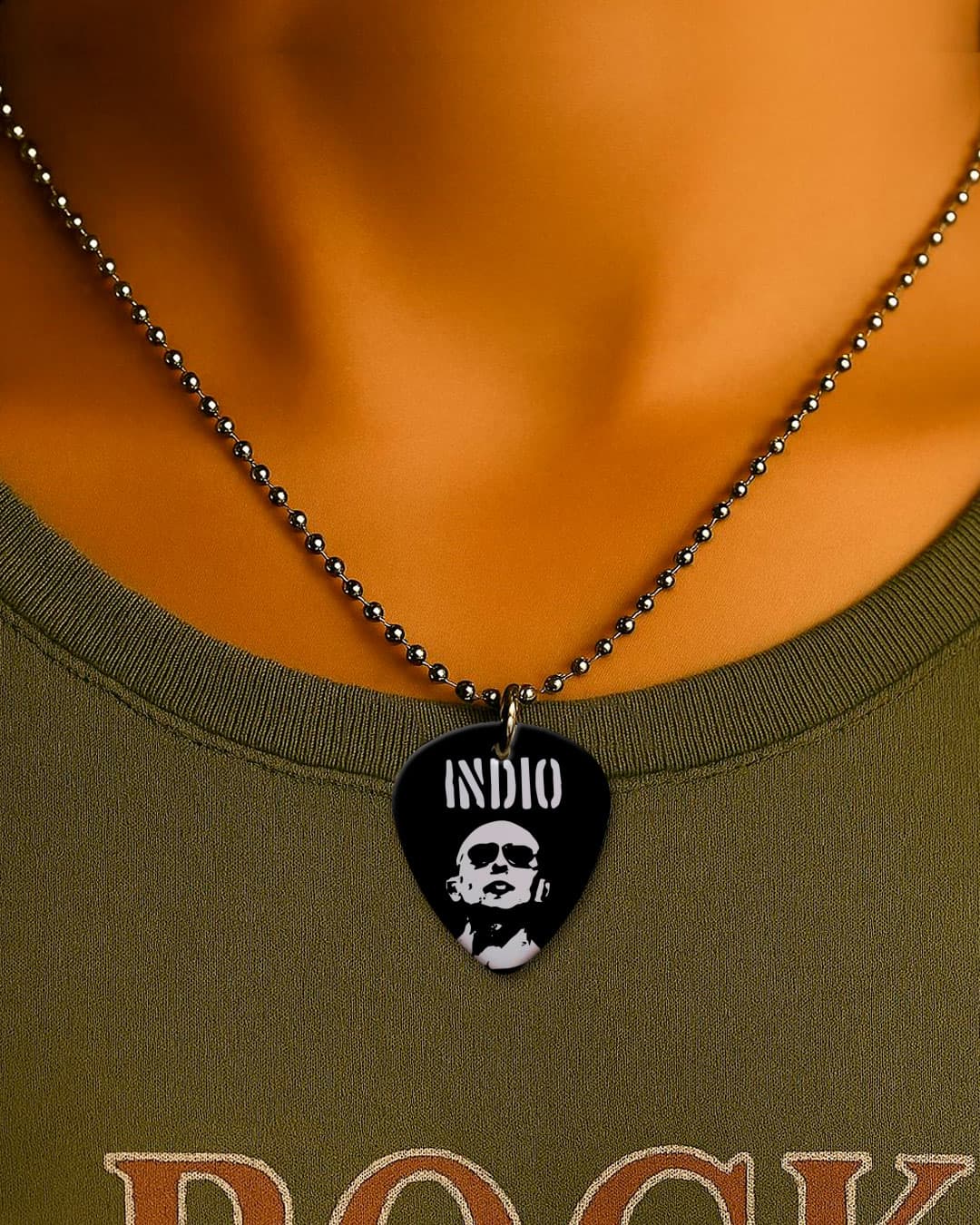 Collar Dije Púa Indio Solari V2+ Llavero porta pua