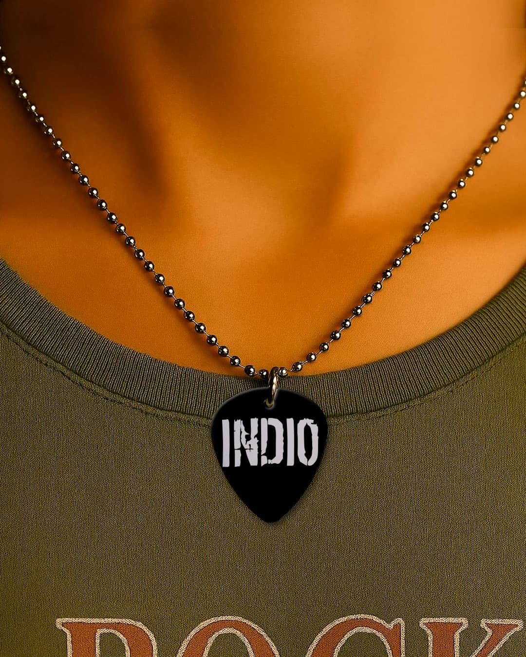Collar Dije Púa Indio Solari + Llavero porta pua
