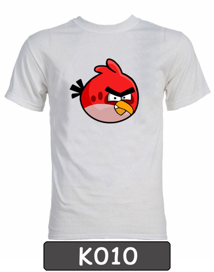 Remera estampada Angry Birds. K010