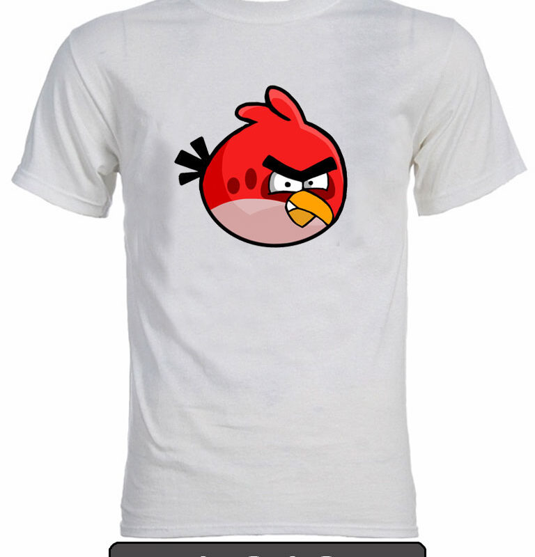 Remera estampada Angry Birds. K010
