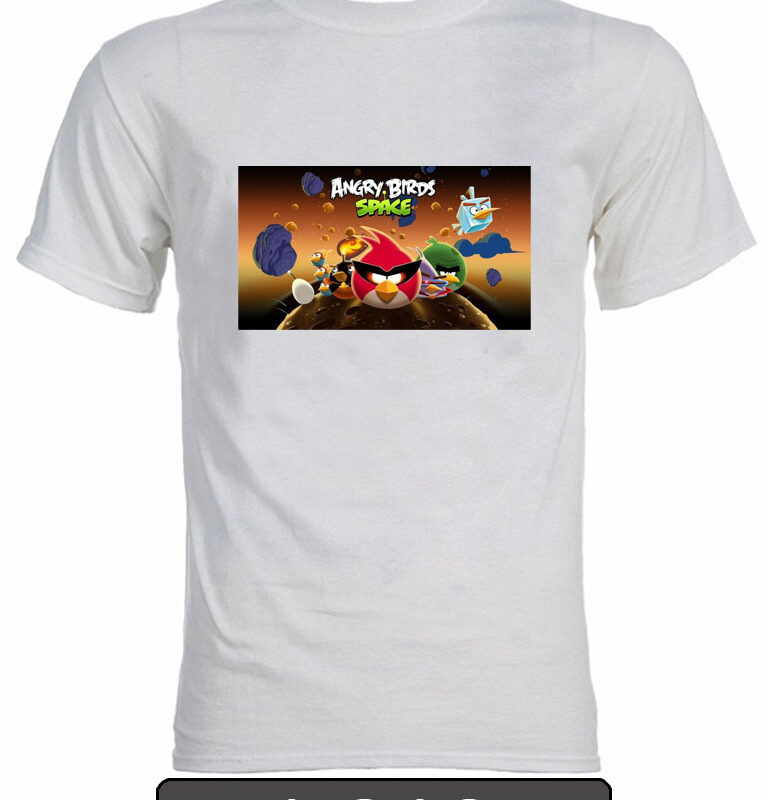 Remera estampada Angry Birds. K012