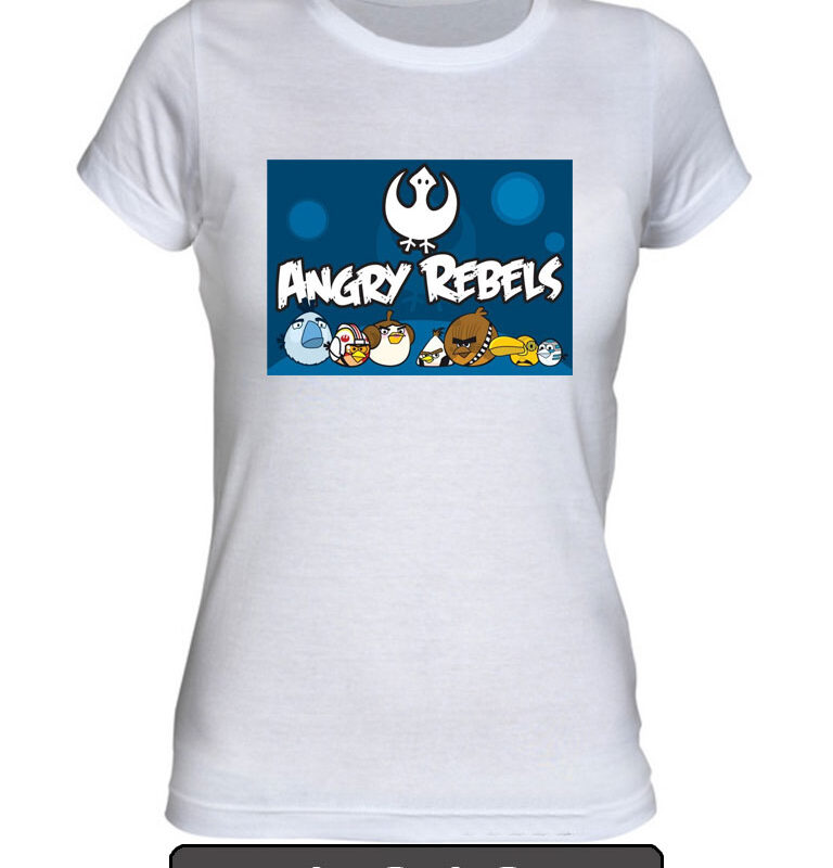 Remera estampada Angry Birds Star Wars. K018