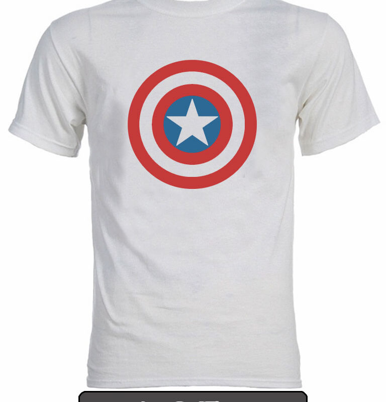 Remera estampada Capitán America. K057