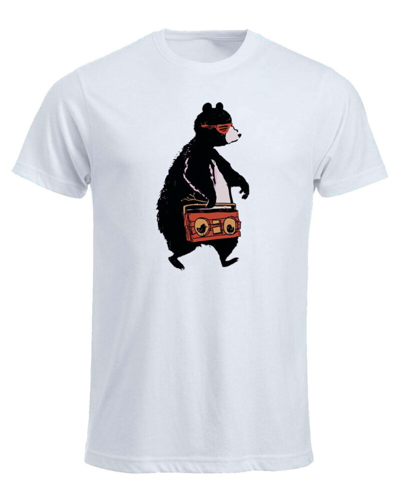 Remera estampada Bear Music. A019