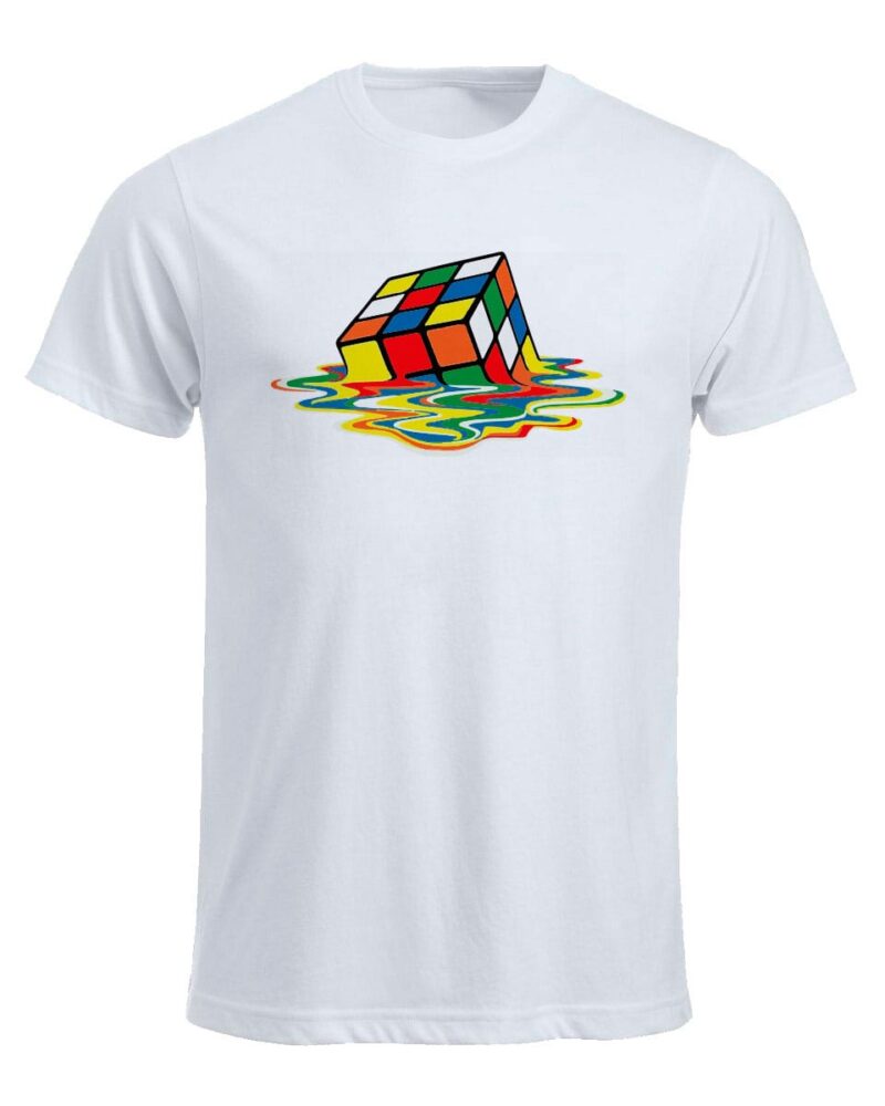 Remera estampada Cubo mágico. A012