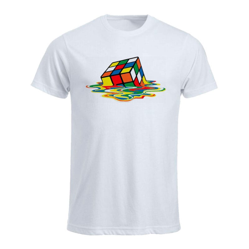 Remera estampada Cubo mágico. A012