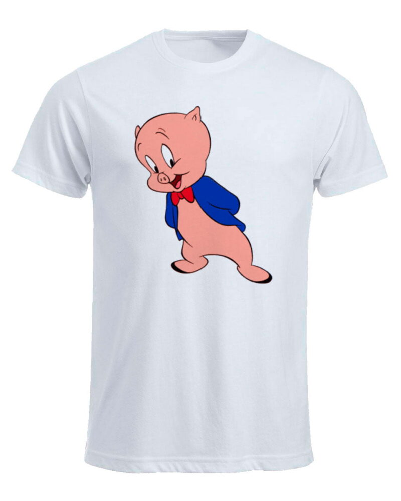 Remera estampada Porky. K066