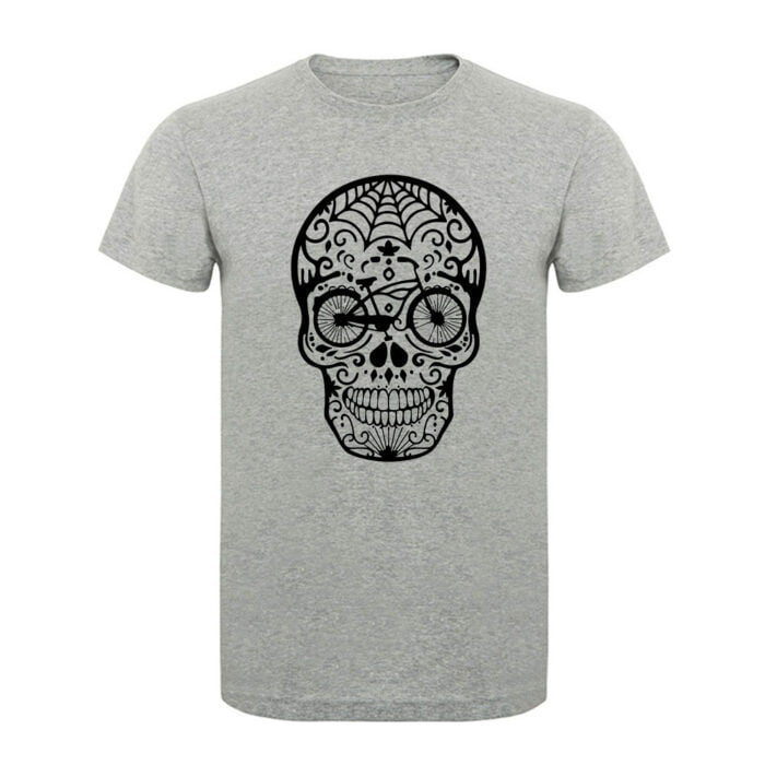 Remera estampada Skull Bike. A029