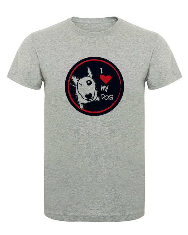 Remera estampada I Love My Dog. A084