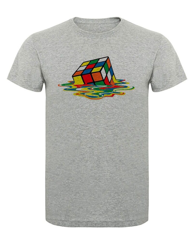 Remera estampada Cubo mágico. A012