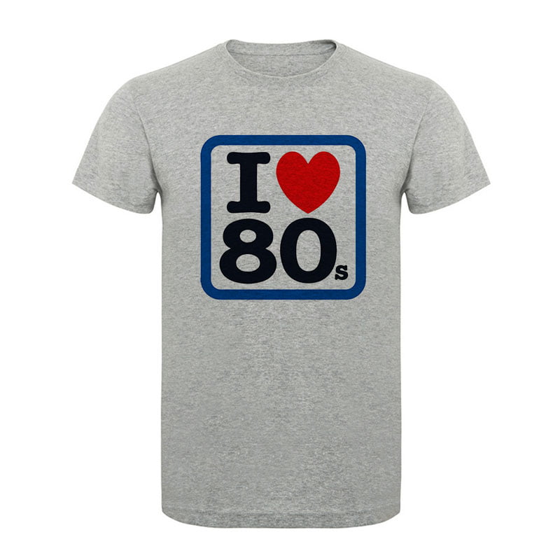 Remera estampada I love 80s. A011