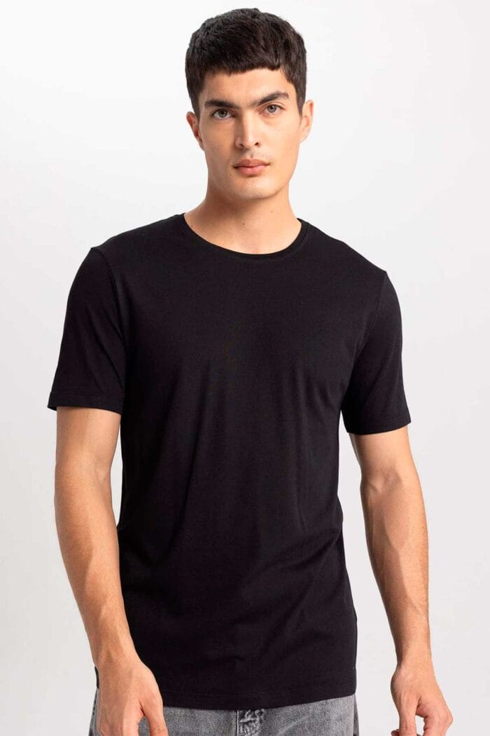 Remera Algodón Lisa Básica Unisex negra
