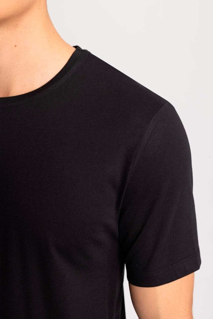 Remera Algodón Lisa Básica Unisex negra